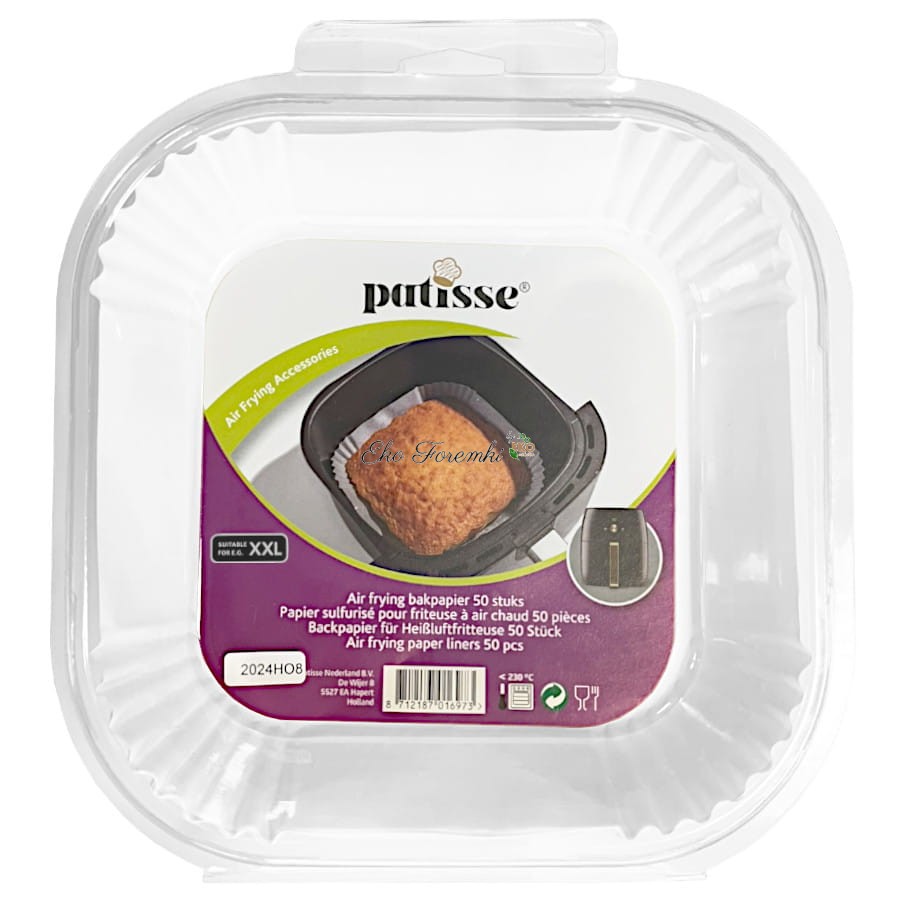 Papierowe wkłady do air fryer 20 cm — 50 szt. Patisse