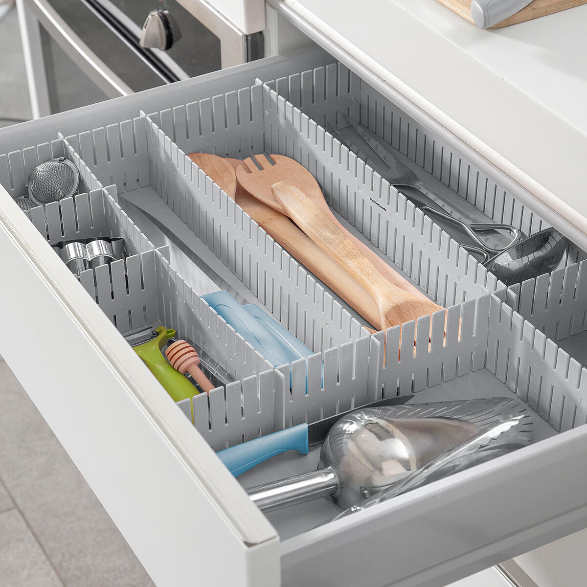 Regulowany organizer do szuflad Condor InnovaGoods — 16 elementów
