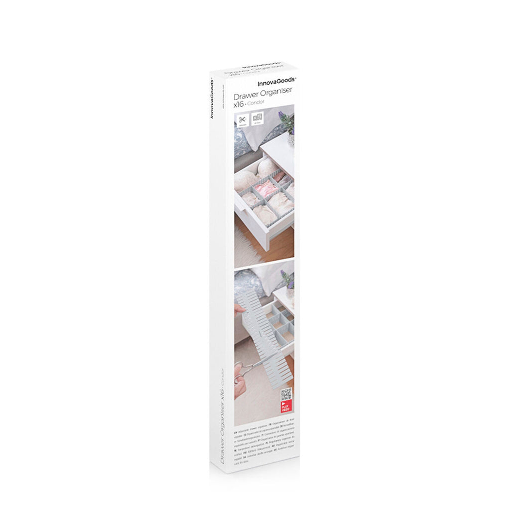Regulowany organizer do szuflad Condor InnovaGoods — 16 elementów