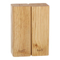 BERRETTI solniczka i pieprzniczka drewno kauczukowe 5,5x5,5x15 cm