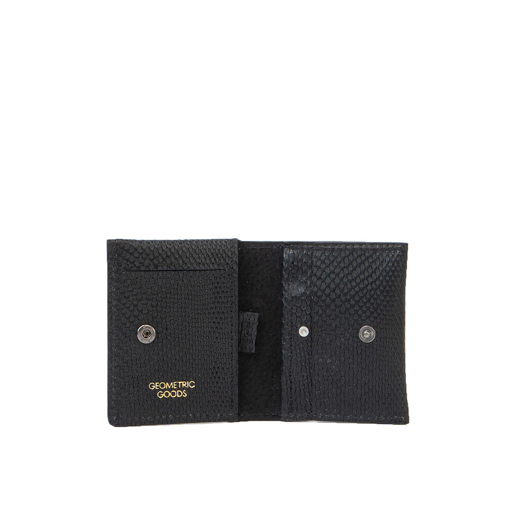 Leather Card Wallet for AirTag - Minimalist 5.0 (Snake Print)-2