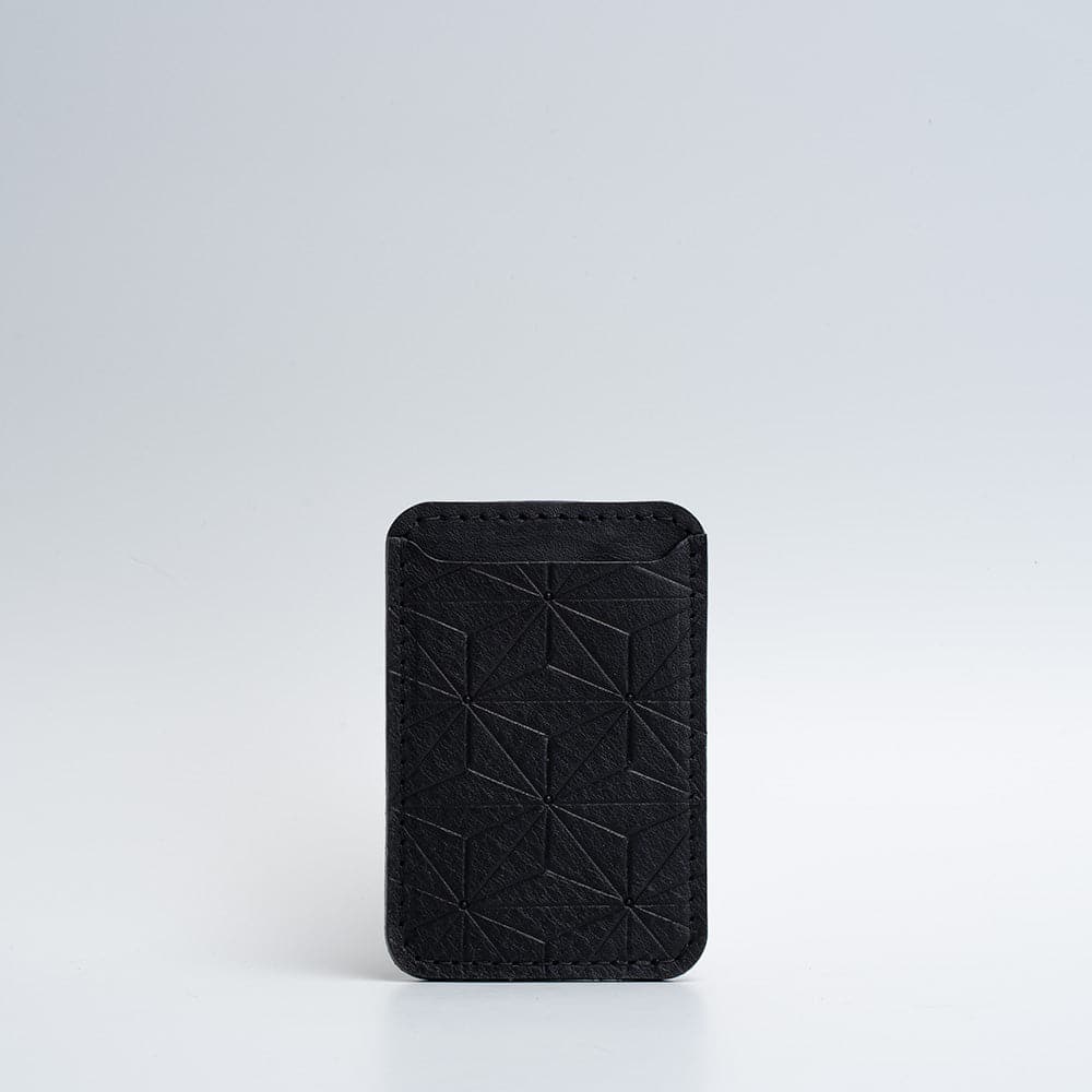 Leather Wallet compatible with MagSafe - Geometric Flower-5