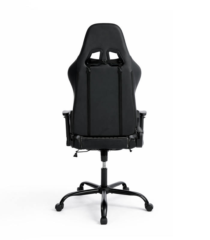 Ergonomiczny Obrotowy Fotel Gamingowy Szary Z Podnóżkiem Fotel Biurowy