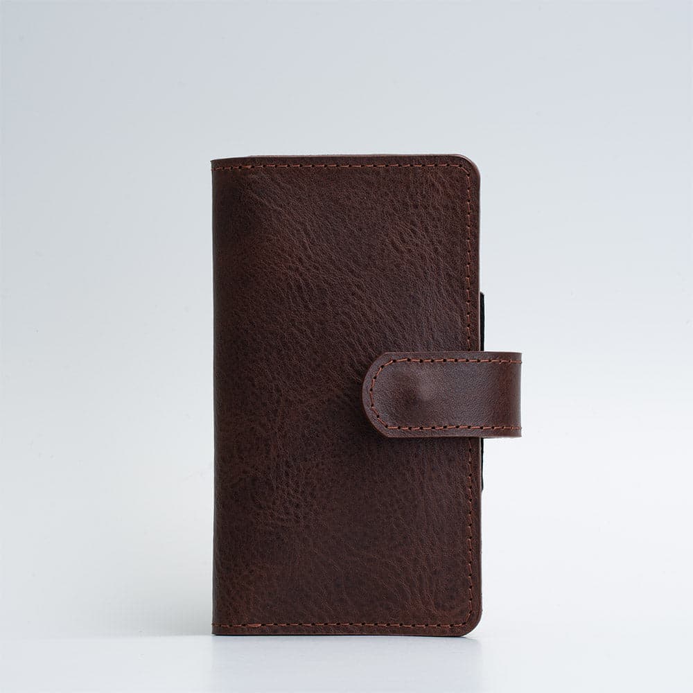 Leather Folio Wallet for iPhone 12 Series with MagSafe on magnet closure (SALE)-0