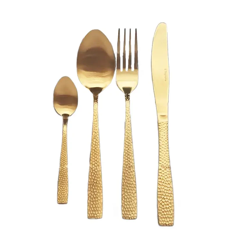 Komplet sztućców 4 elementy Gold Pauline