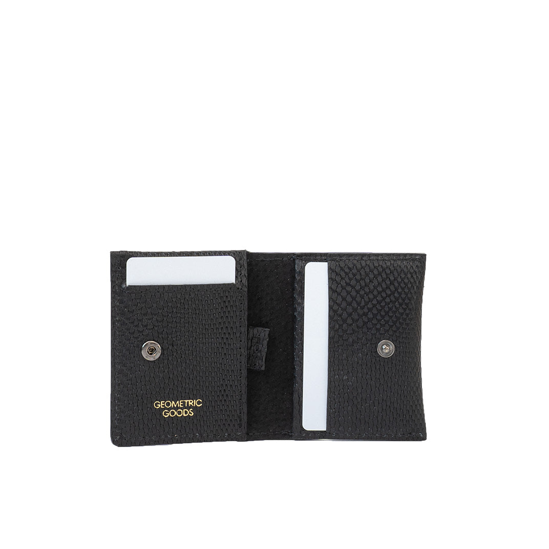 Leather Card Wallet for AirTag - Minimalist 5.0 (Snake Print)-3