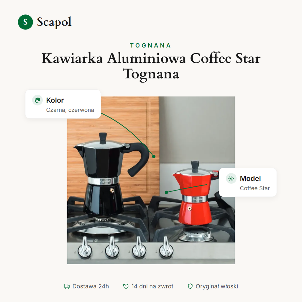 Kawiarka Aluminiowa Coffee Star Tognana