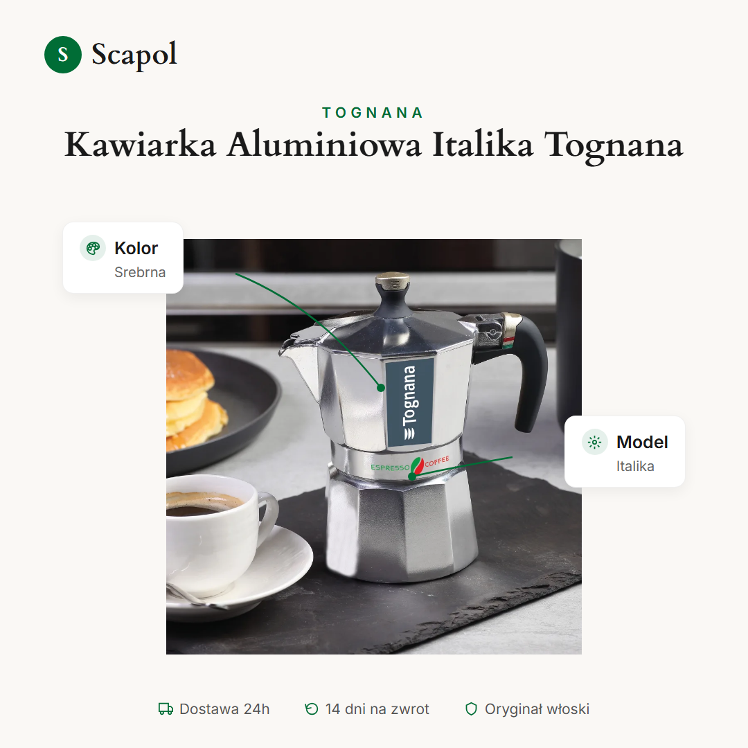 Kawiarka Aluminiowa Italika Tognana