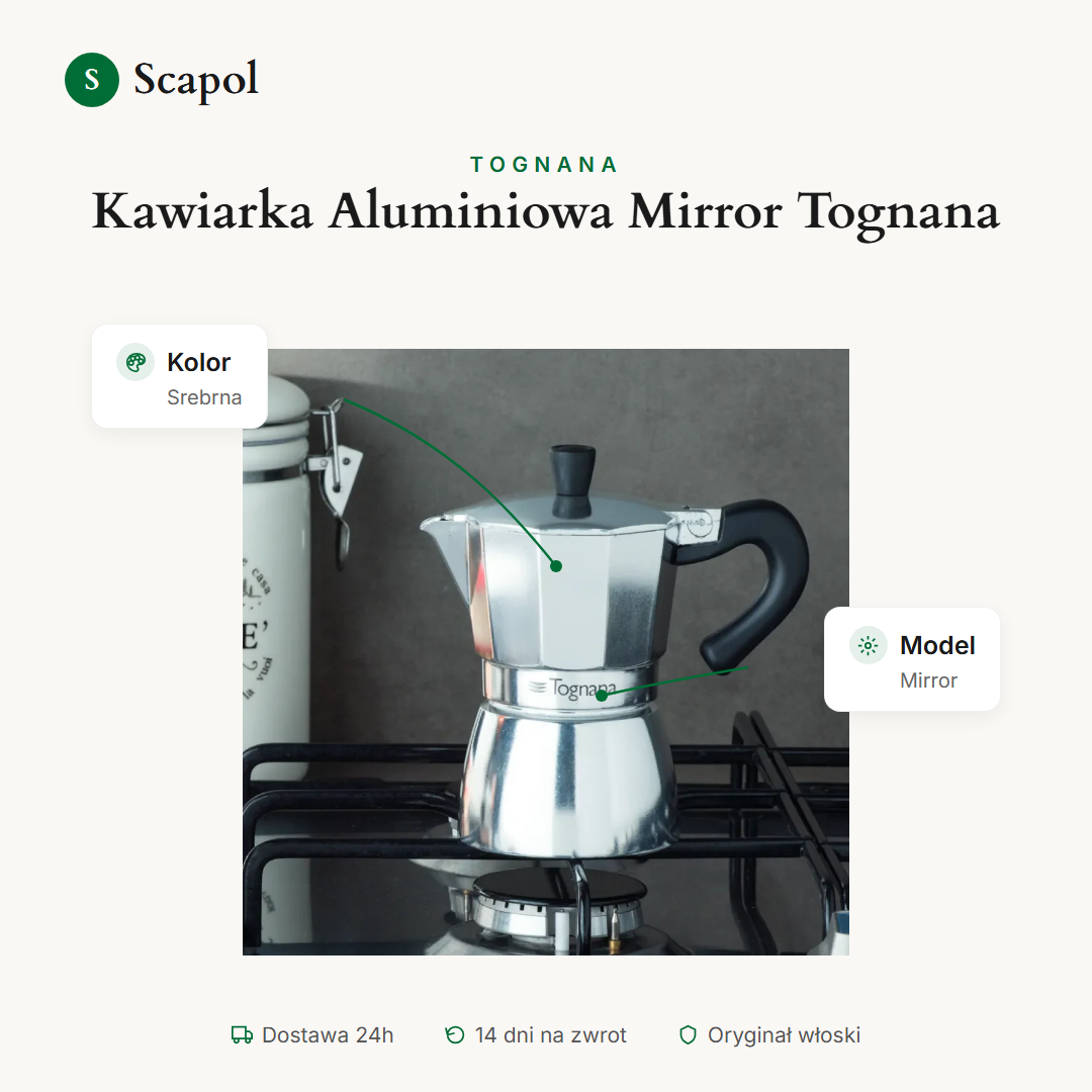 Kawiarka Aluminiowa Mirror Tognana