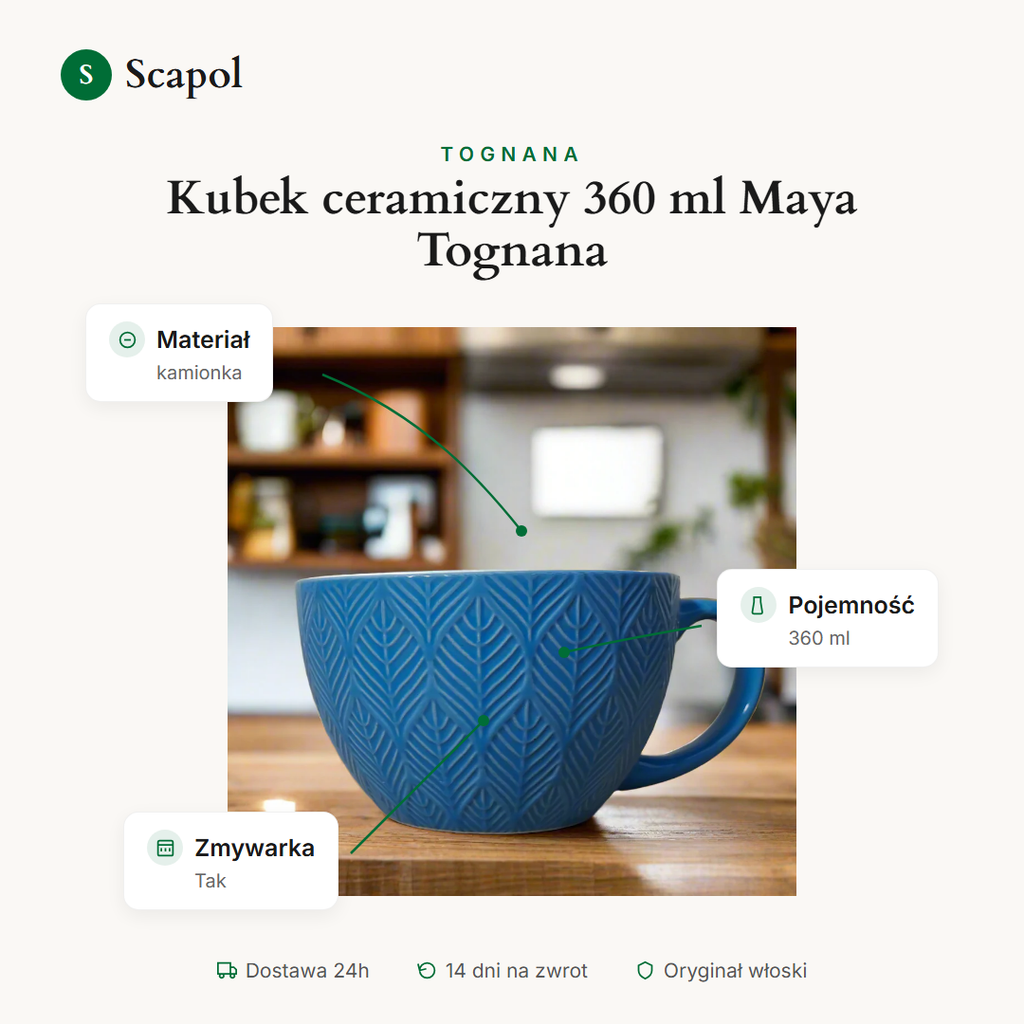 Kubek ceramiczny 360 ml Maya Tognana