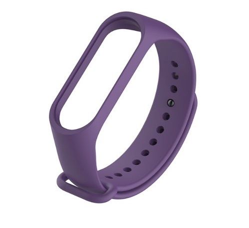 Silikonowy pasek opaska do Xiaomi Mi Band 5/ Xiaomi Mi Band 6 - fioletowy