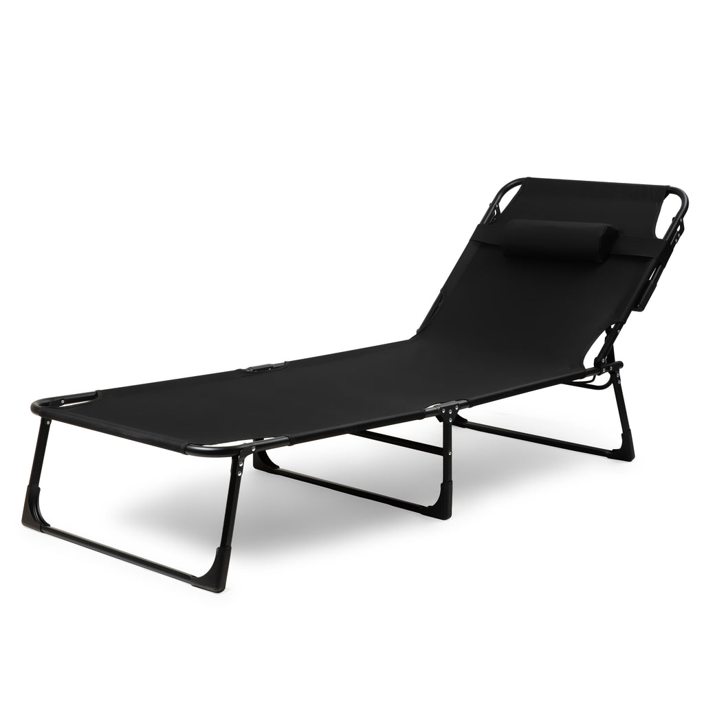 Składane Łóżko Turystyczne Polowe Kanadyjka 200x68 Cm Z Matercem Czarne